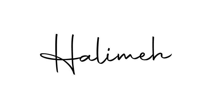 Create a beautiful signature design for name Halimeh. With this signature (Autography-DOLnW) fonts, you can make a handwritten signature for free. Halimeh signature style 10 images and pictures png