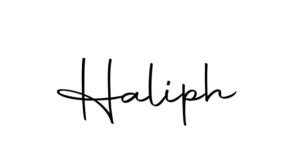 Create a beautiful signature design for name Haliph. With this signature (Autography-DOLnW) fonts, you can make a handwritten signature for free. Haliph signature style 10 images and pictures png