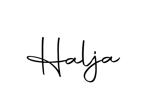 Halja stylish signature style. Best Handwritten Sign (Autography-DOLnW) for my name. Handwritten Signature Collection Ideas for my name Halja. Halja signature style 10 images and pictures png