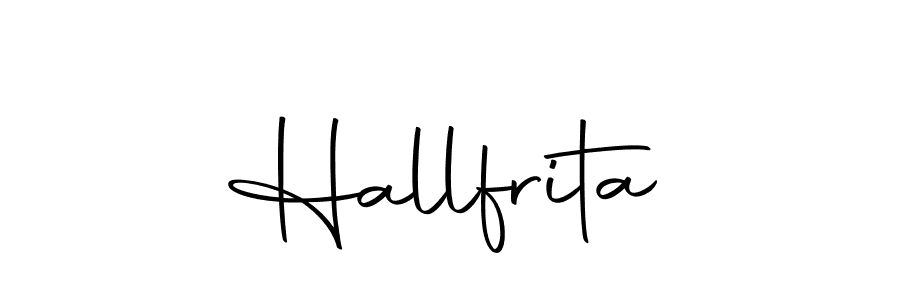 You can use this online signature creator to create a handwritten signature for the name Hallfrita. This is the best online autograph maker. Hallfrita signature style 10 images and pictures png