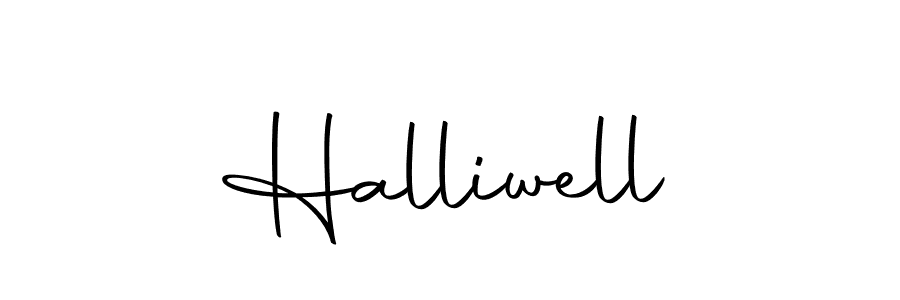 Use a signature maker to create a handwritten signature online. With this signature software, you can design (Autography-DOLnW) your own signature for name Halliwell. Halliwell signature style 10 images and pictures png