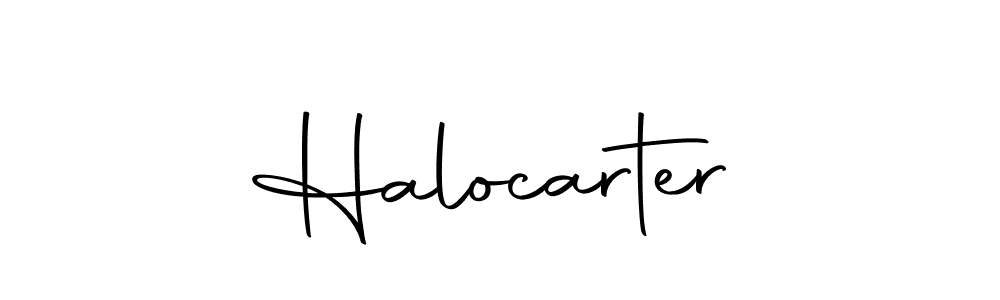 How to make Halocarter signature? Autography-DOLnW is a professional autograph style. Create handwritten signature for Halocarter name. Halocarter signature style 10 images and pictures png