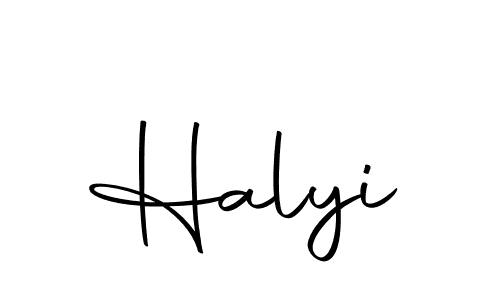 Also we have Halyi name is the best signature style. Create professional handwritten signature collection using Autography-DOLnW autograph style. Halyi signature style 10 images and pictures png