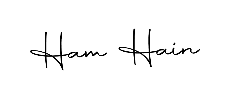 The best way (Autography-DOLnW) to make a short signature is to pick only two or three words in your name. The name Ham Hain include a total of six letters. For converting this name. Ham Hain signature style 10 images and pictures png