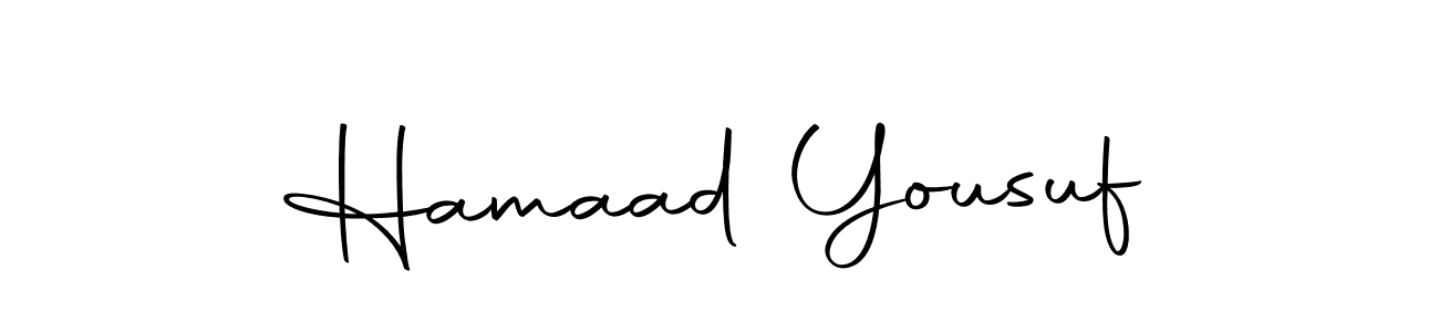 Hamaad Yousuf stylish signature style. Best Handwritten Sign (Autography-DOLnW) for my name. Handwritten Signature Collection Ideas for my name Hamaad Yousuf. Hamaad Yousuf signature style 10 images and pictures png