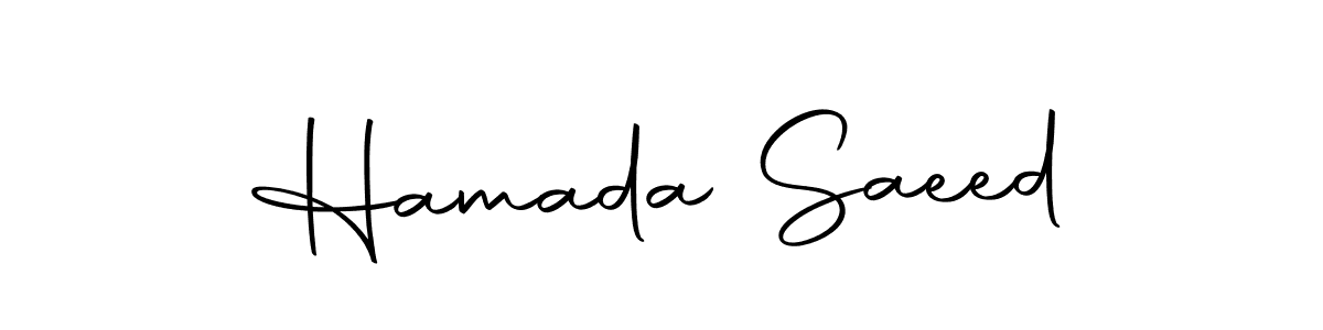 This is the best signature style for the Hamada Saeed name. Also you like these signature font (Autography-DOLnW). Mix name signature. Hamada Saeed signature style 10 images and pictures png