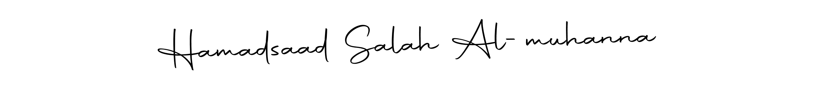 Create a beautiful signature design for name Hamadsaad Salah Al-muhanna. With this signature (Autography-DOLnW) fonts, you can make a handwritten signature for free. Hamadsaad Salah Al-muhanna signature style 10 images and pictures png