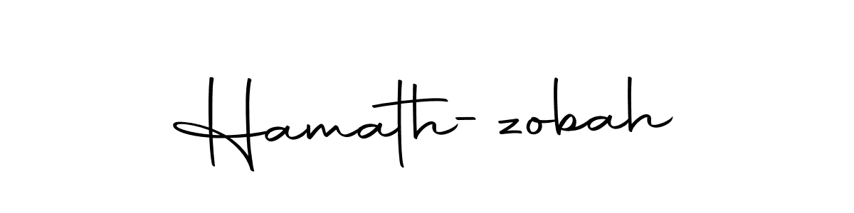 How to make Hamath-zobah name signature. Use Autography-DOLnW style for creating short signs online. This is the latest handwritten sign. Hamath-zobah signature style 10 images and pictures png