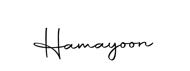 Design your own signature with our free online signature maker. With this signature software, you can create a handwritten (Autography-DOLnW) signature for name Hamayoon. Hamayoon signature style 10 images and pictures png