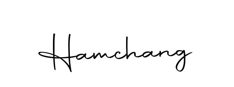 How to make Hamchang signature? Autography-DOLnW is a professional autograph style. Create handwritten signature for Hamchang name. Hamchang signature style 10 images and pictures png