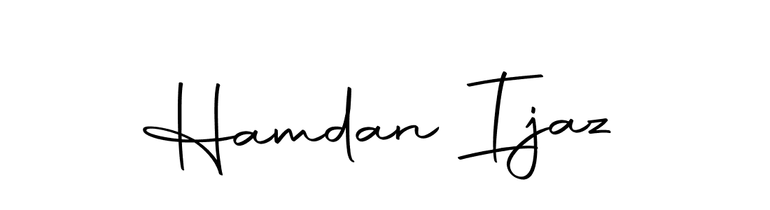 Design your own signature with our free online signature maker. With this signature software, you can create a handwritten (Autography-DOLnW) signature for name Hamdan Ijaz. Hamdan Ijaz signature style 10 images and pictures png
