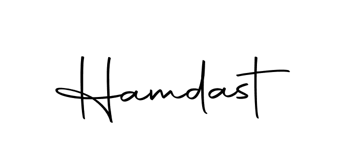 Similarly Autography-DOLnW is the best handwritten signature design. Signature creator online .You can use it as an online autograph creator for name Hamdast. Hamdast signature style 10 images and pictures png