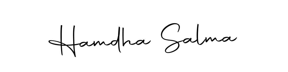 Here are the top 10 professional signature styles for the name Hamdha Salma. These are the best autograph styles you can use for your name. Hamdha Salma signature style 10 images and pictures png