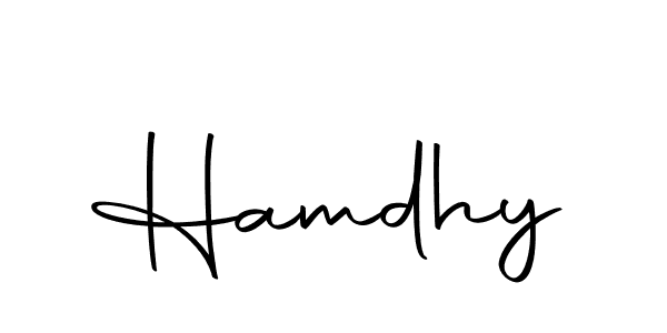 You can use this online signature creator to create a handwritten signature for the name Hamdhy. This is the best online autograph maker. Hamdhy signature style 10 images and pictures png