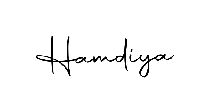 Create a beautiful signature design for name Hamdiya. With this signature (Autography-DOLnW) fonts, you can make a handwritten signature for free. Hamdiya signature style 10 images and pictures png