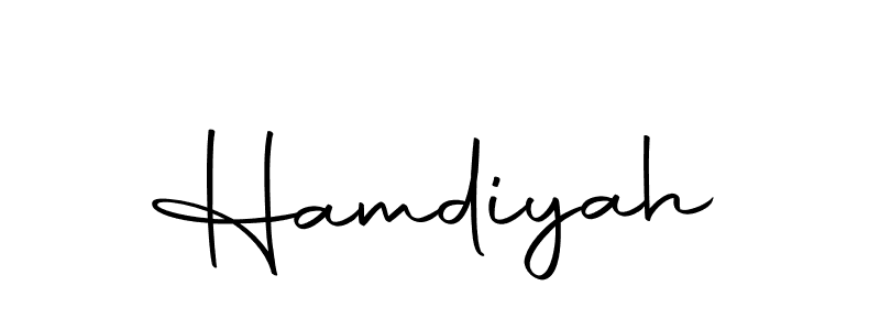 if you are searching for the best signature style for your name Hamdiyah. so please give up your signature search. here we have designed multiple signature styles  using Autography-DOLnW. Hamdiyah signature style 10 images and pictures png