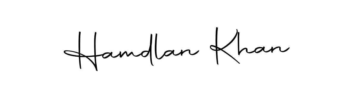 It looks lik you need a new signature style for name Hamdlan Khan. Design unique handwritten (Autography-DOLnW) signature with our free signature maker in just a few clicks. Hamdlan Khan signature style 10 images and pictures png