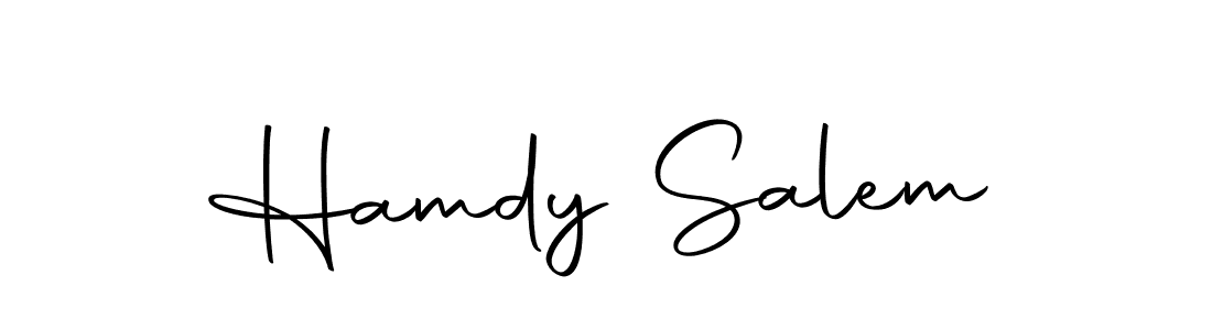 Design your own signature with our free online signature maker. With this signature software, you can create a handwritten (Autography-DOLnW) signature for name Hamdy Salem. Hamdy Salem signature style 10 images and pictures png