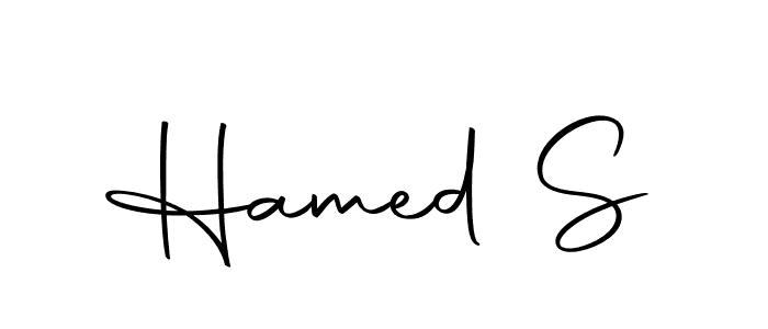 Hamed S stylish signature style. Best Handwritten Sign (Autography-DOLnW) for my name. Handwritten Signature Collection Ideas for my name Hamed S. Hamed S signature style 10 images and pictures png