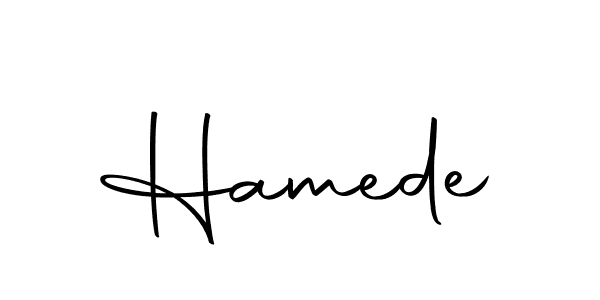 How to make Hamede name signature. Use Autography-DOLnW style for creating short signs online. This is the latest handwritten sign. Hamede signature style 10 images and pictures png