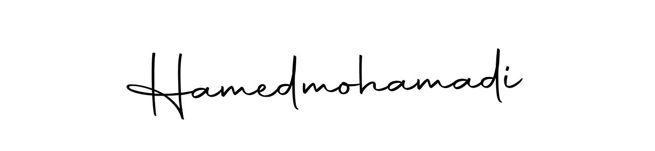 Make a beautiful signature design for name Hamedmohamadi. With this signature (Autography-DOLnW) style, you can create a handwritten signature for free. Hamedmohamadi signature style 10 images and pictures png
