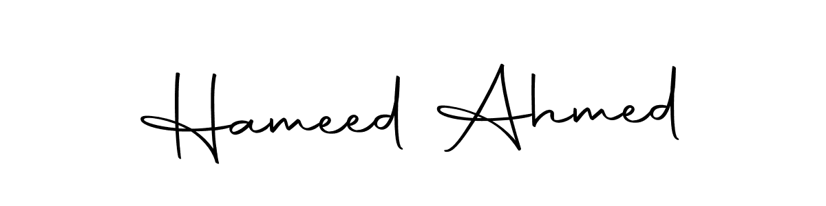 Design your own signature with our free online signature maker. With this signature software, you can create a handwritten (Autography-DOLnW) signature for name Hameed Ahmed. Hameed Ahmed signature style 10 images and pictures png