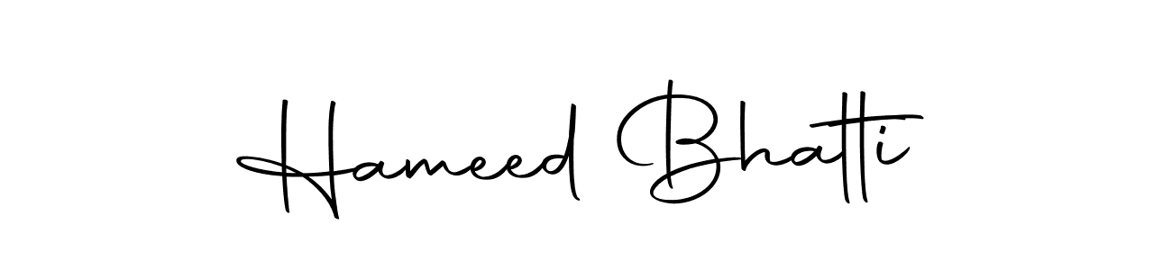 Design your own signature with our free online signature maker. With this signature software, you can create a handwritten (Autography-DOLnW) signature for name Hameed Bhatti. Hameed Bhatti signature style 10 images and pictures png