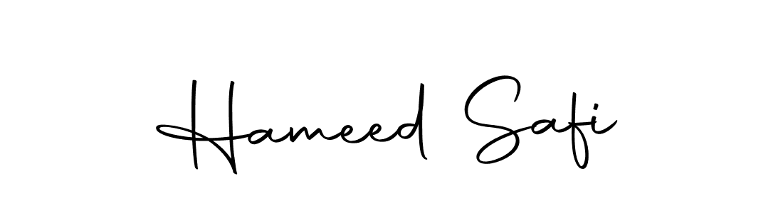 Design your own signature with our free online signature maker. With this signature software, you can create a handwritten (Autography-DOLnW) signature for name Hameed Safi. Hameed Safi signature style 10 images and pictures png