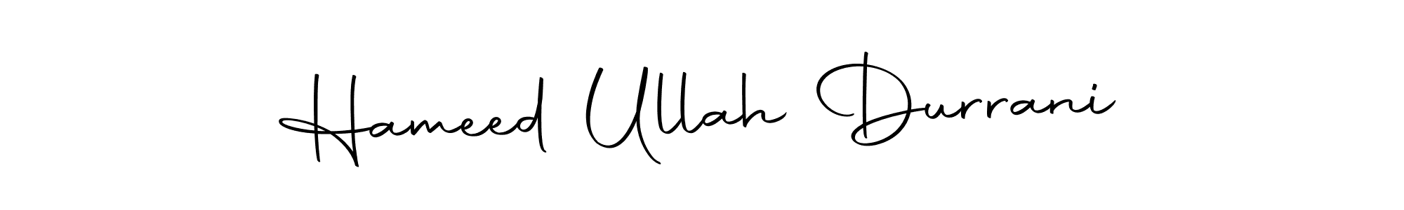 Similarly Autography-DOLnW is the best handwritten signature design. Signature creator online .You can use it as an online autograph creator for name Hameed Ullah Durrani. Hameed Ullah Durrani signature style 10 images and pictures png