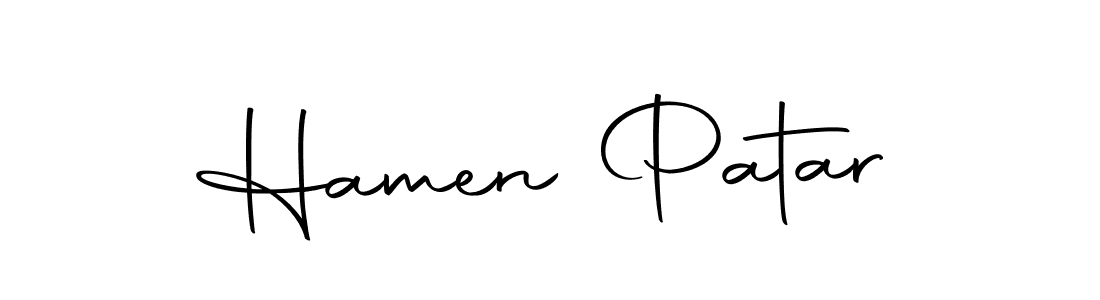 Here are the top 10 professional signature styles for the name Hamen Patar. These are the best autograph styles you can use for your name. Hamen Patar signature style 10 images and pictures png