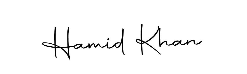 The best way (Autography-DOLnW) to make a short signature is to pick only two or three words in your name. The name Hamid Khan include a total of six letters. For converting this name. Hamid Khan signature style 10 images and pictures png