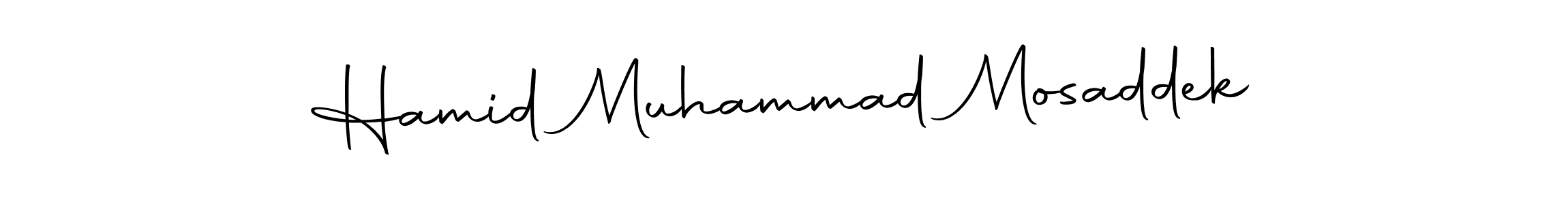 Make a short Hamid Muhammad Mosaddek signature style. Manage your documents anywhere anytime using Autography-DOLnW. Create and add eSignatures, submit forms, share and send files easily. Hamid Muhammad Mosaddek signature style 10 images and pictures png