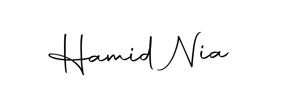 Use a signature maker to create a handwritten signature online. With this signature software, you can design (Autography-DOLnW) your own signature for name Hamid Nia. Hamid Nia signature style 10 images and pictures png