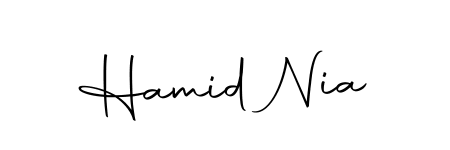 Use a signature maker to create a handwritten signature online. With this signature software, you can design (Autography-DOLnW) your own signature for name Hamid Nia. Hamid Nia signature style 10 images and pictures png