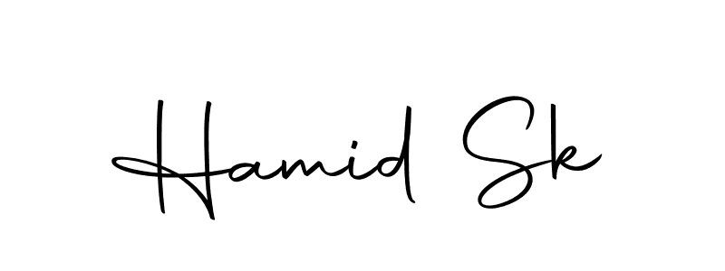 How to make Hamid Sk signature? Autography-DOLnW is a professional autograph style. Create handwritten signature for Hamid Sk name. Hamid Sk signature style 10 images and pictures png