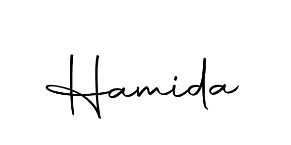 How to make Hamida signature? Autography-DOLnW is a professional autograph style. Create handwritten signature for Hamida name. Hamida signature style 10 images and pictures png