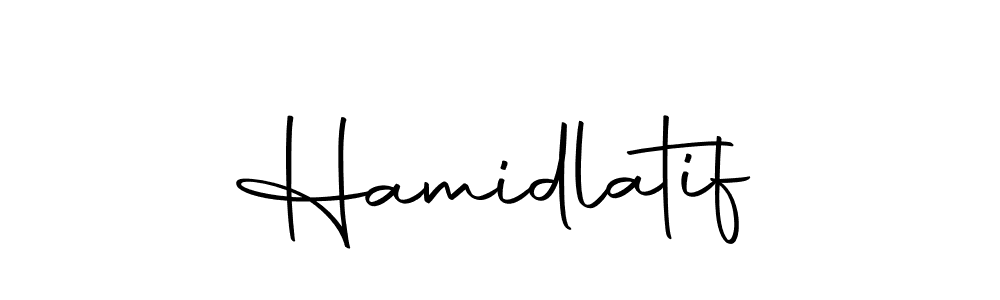 Use a signature maker to create a handwritten signature online. With this signature software, you can design (Autography-DOLnW) your own signature for name Hamidlatif. Hamidlatif signature style 10 images and pictures png