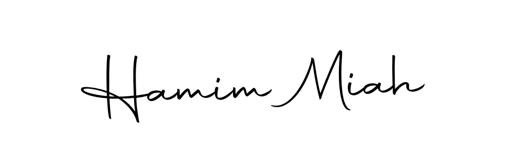 Design your own signature with our free online signature maker. With this signature software, you can create a handwritten (Autography-DOLnW) signature for name Hamim Miah. Hamim Miah signature style 10 images and pictures png