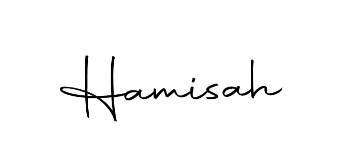 The best way (Autography-DOLnW) to make a short signature is to pick only two or three words in your name. The name Hamisah include a total of six letters. For converting this name. Hamisah signature style 10 images and pictures png