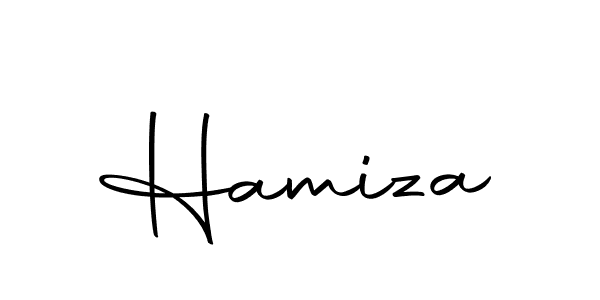 Make a beautiful signature design for name Hamiza. With this signature (Autography-DOLnW) style, you can create a handwritten signature for free. Hamiza signature style 10 images and pictures png