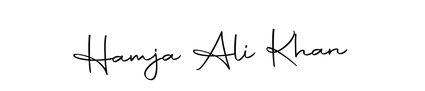 Make a beautiful signature design for name Hamja Ali Khan. With this signature (Autography-DOLnW) style, you can create a handwritten signature for free. Hamja Ali Khan signature style 10 images and pictures png