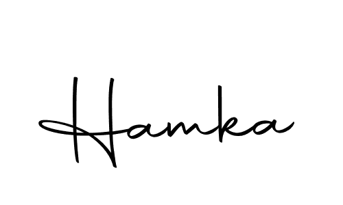 You should practise on your own different ways (Autography-DOLnW) to write your name (Hamka) in signature. don't let someone else do it for you. Hamka signature style 10 images and pictures png