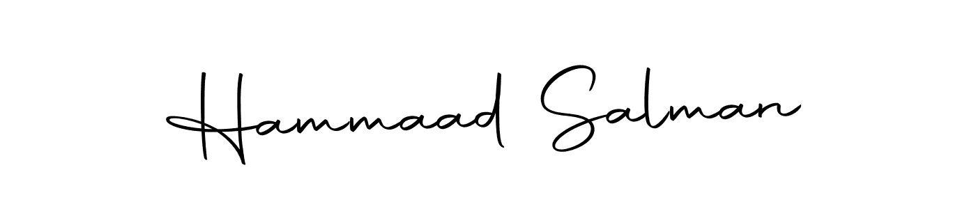 You can use this online signature creator to create a handwritten signature for the name Hammaad Salman. This is the best online autograph maker. Hammaad Salman signature style 10 images and pictures png