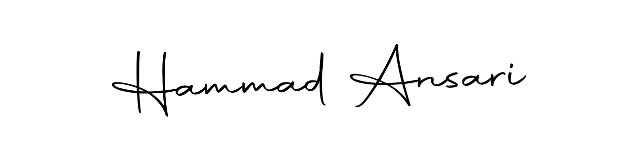 Create a beautiful signature design for name Hammad Ansari. With this signature (Autography-DOLnW) fonts, you can make a handwritten signature for free. Hammad Ansari signature style 10 images and pictures png