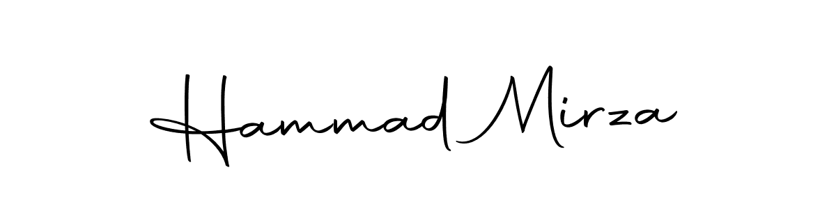 Design your own signature with our free online signature maker. With this signature software, you can create a handwritten (Autography-DOLnW) signature for name Hammad Mirza. Hammad Mirza signature style 10 images and pictures png
