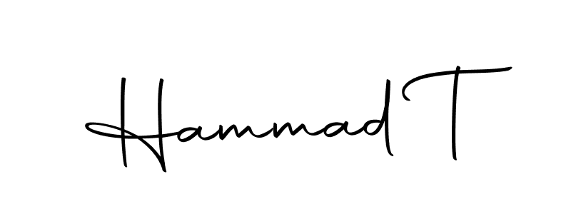 How to make Hammad T name signature. Use Autography-DOLnW style for creating short signs online. This is the latest handwritten sign. Hammad T signature style 10 images and pictures png