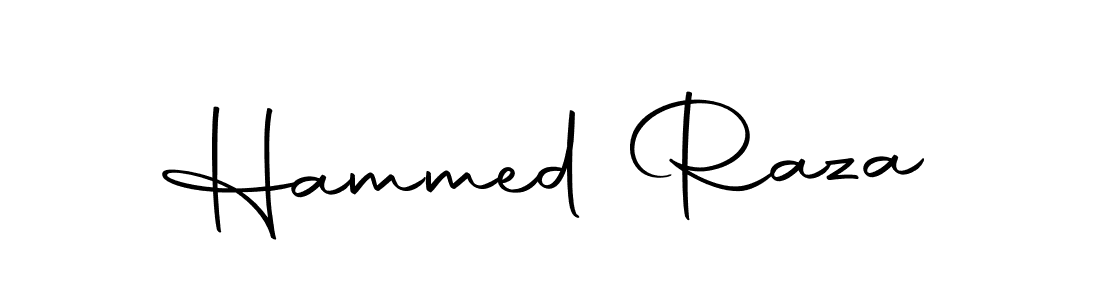 How to make Hammed Raza name signature. Use Autography-DOLnW style for creating short signs online. This is the latest handwritten sign. Hammed Raza signature style 10 images and pictures png