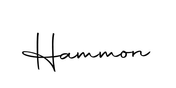 Design your own signature with our free online signature maker. With this signature software, you can create a handwritten (Autography-DOLnW) signature for name Hammon. Hammon signature style 10 images and pictures png