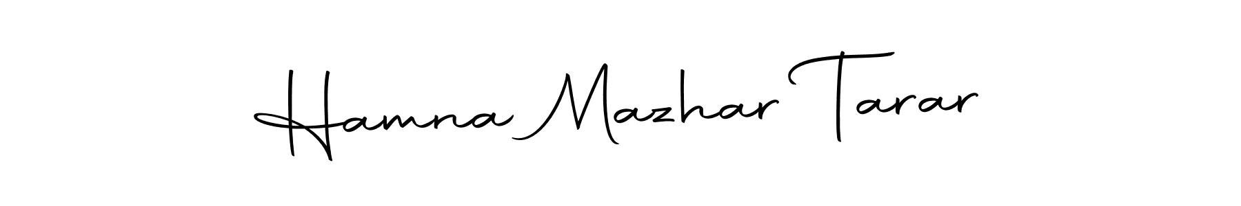 Use a signature maker to create a handwritten signature online. With this signature software, you can design (Autography-DOLnW) your own signature for name Hamna Mazhar Tarar. Hamna Mazhar Tarar signature style 10 images and pictures png