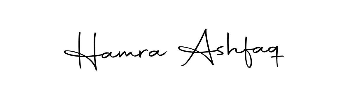 The best way (Autography-DOLnW) to make a short signature is to pick only two or three words in your name. The name Hamra Ashfaq include a total of six letters. For converting this name. Hamra Ashfaq signature style 10 images and pictures png